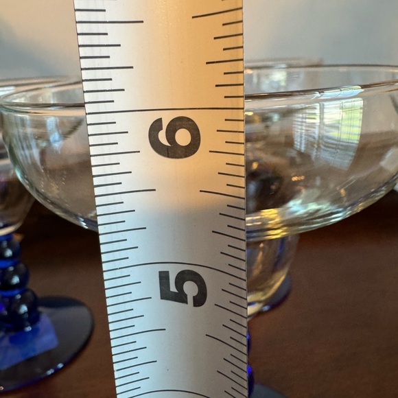 MCM LIBBEY METROPOLIS BLUE MARGARITA GLASSES STEMWARE - SET OF 4. NEW WITH TAGS - Picture 8 of 11